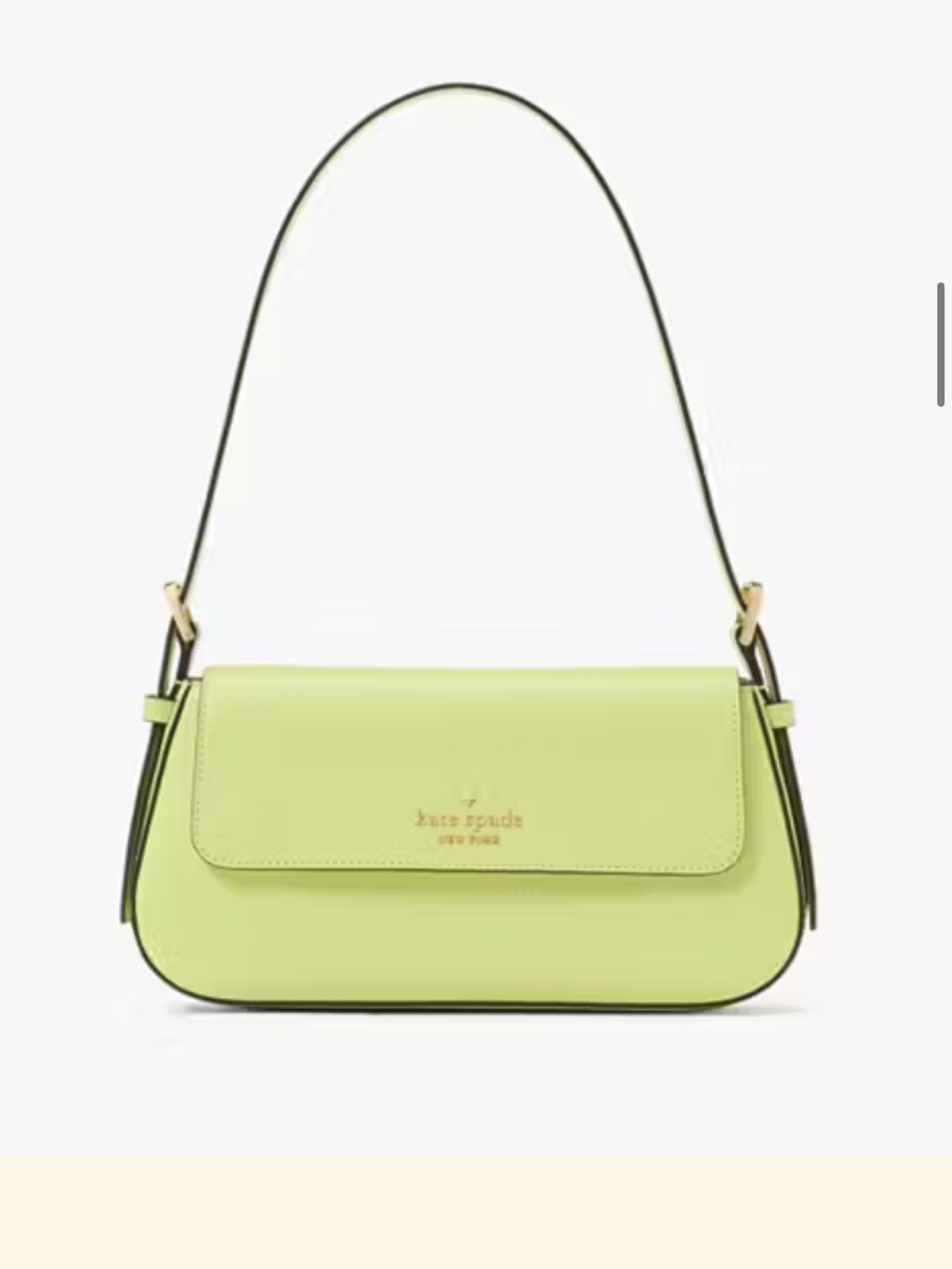 NWT kate spade set Lime slushyLeather Shoulder Bag and matching card case holder
